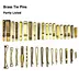 Solid Brass Men's Necktie Clips