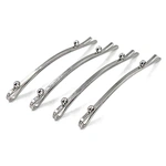 5.5cm Silver Bobby Pin with Beads