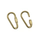 brass carabiner keychain hook
