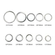 metal flat keychain ring