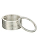 metal flat keychain ring