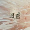 letter earrings