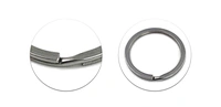 metal flat keychain ring