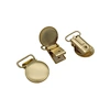 pacifier clips custom
matte gold suspender clips
15mm round metal suspender clips