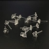 plastic earrings post
Rubber Earring Backs 
Soft Clear Earring Backings for Studs 
Hypoallergenic Silicone Earrings Backs 
Stopper Replacement for Women
hypoallergenic earring post
earring blank pins