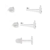 clear resin earring posts
