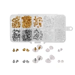 Earring Stopper Set Plastic Pads Backstops Metal Bullet Clutch