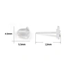 clear resin earring posts