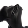 clear resin earring posts