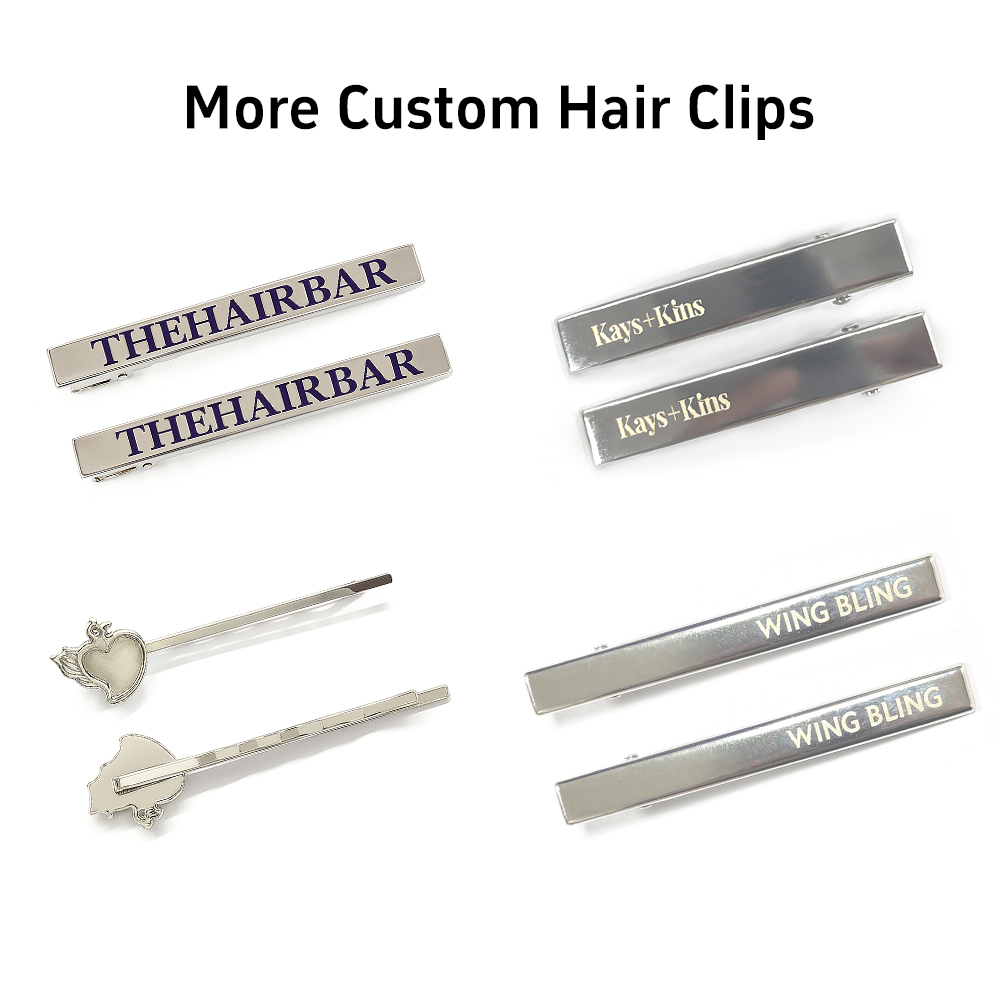 customized hair clip for branded