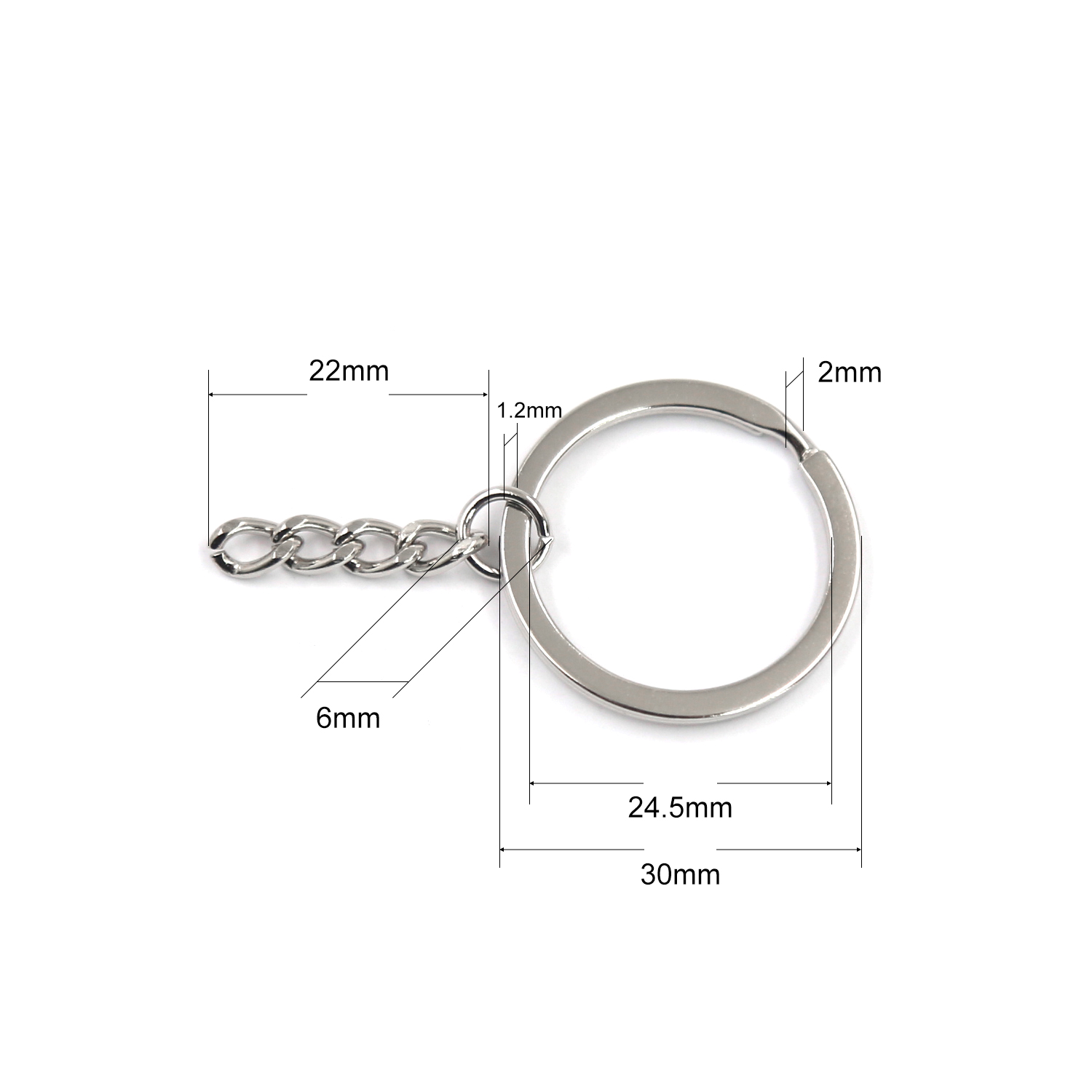 key rings with chain