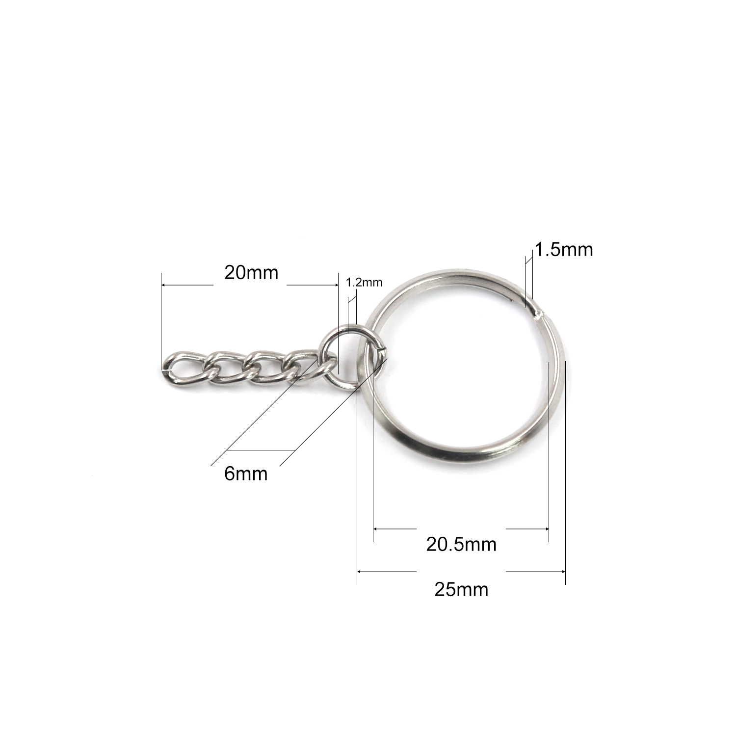split key ring for crafts