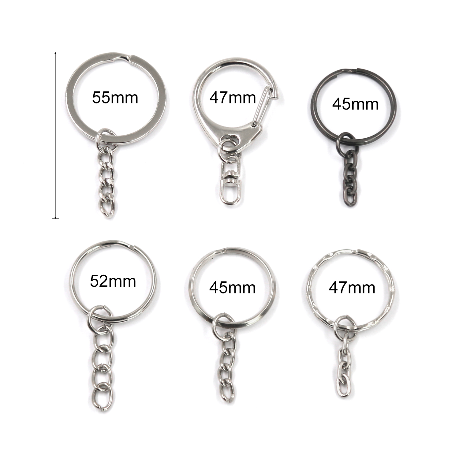 key rings with chain