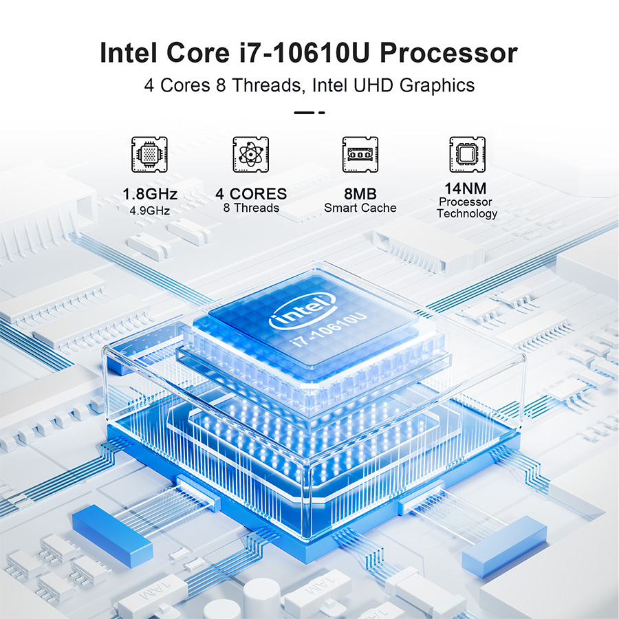 Fanless Industrial 10th Intel Core I3 I5 I7 Dual LAN Desktop