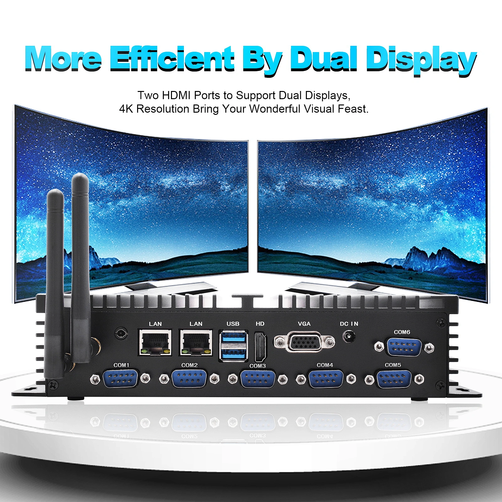 Dual Lan Mini Industrial PC K4 Celeron J4125