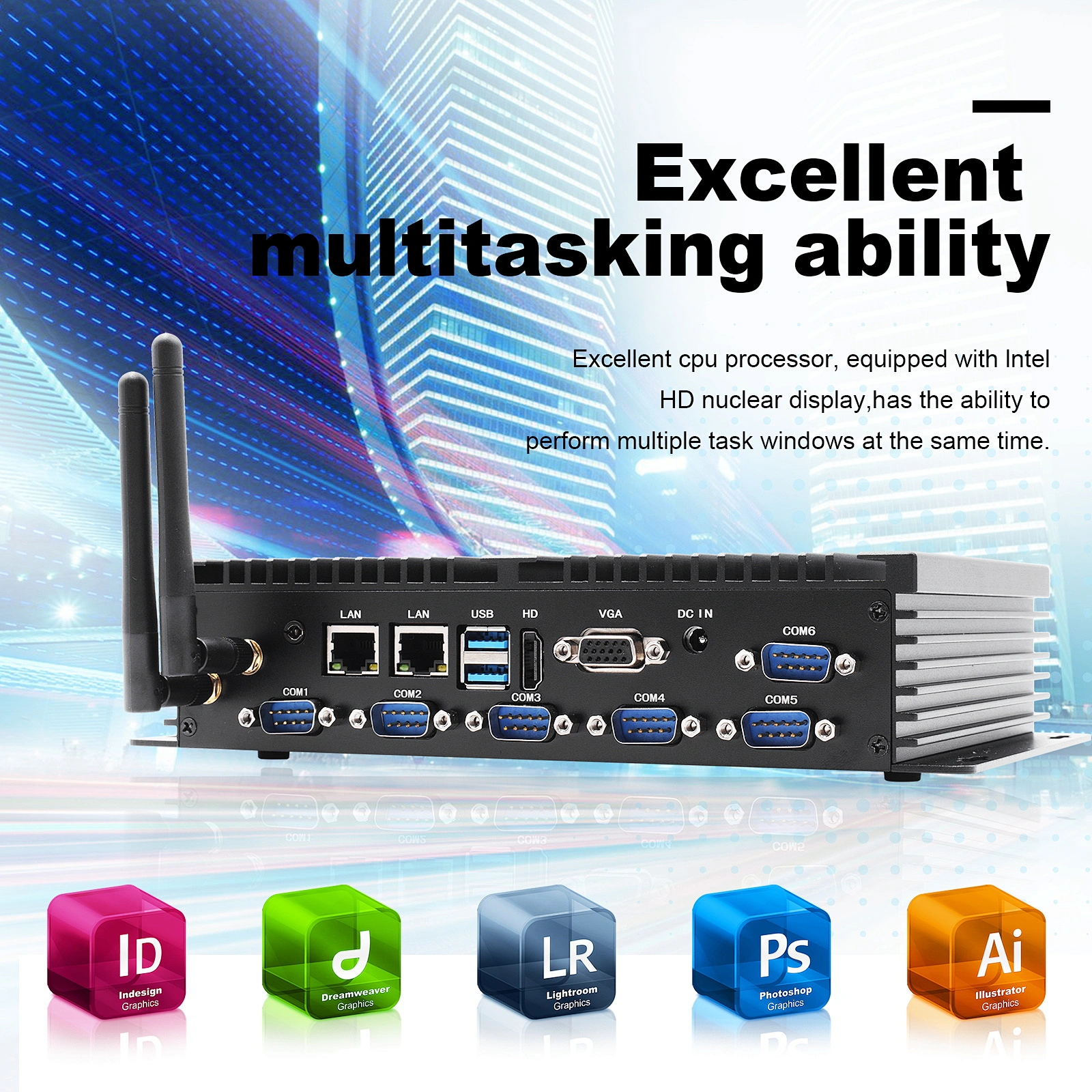 Dual Lan Mini Industrial PC K4 Celeron J4125 Dual Lan Mini Industrial PC K4 Celeron J4125