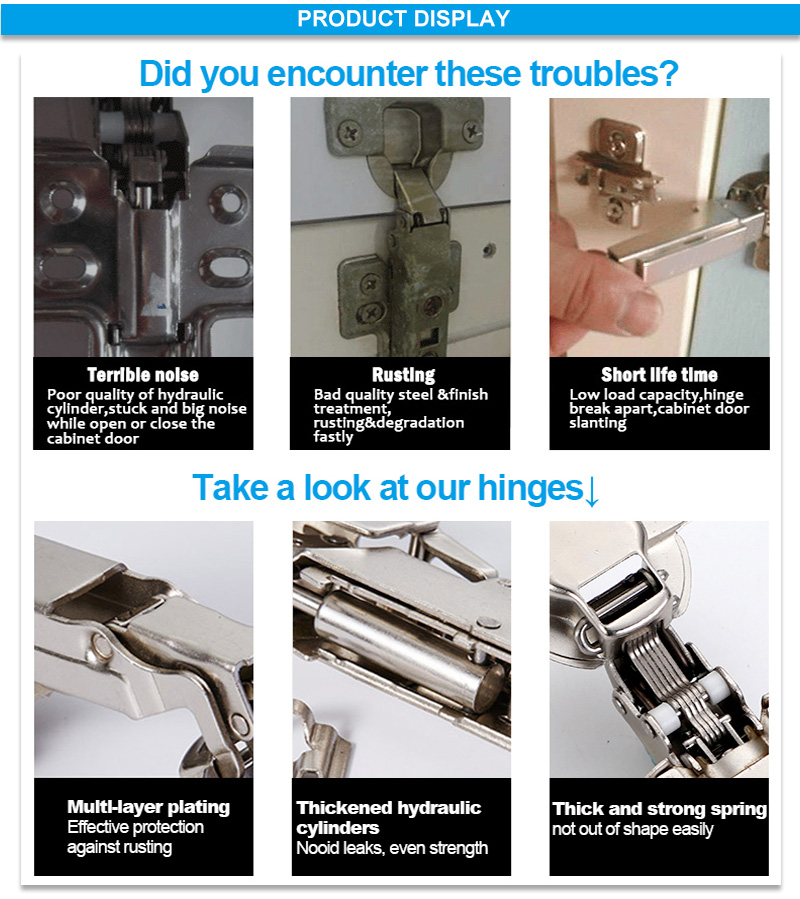 3D cabinet hinge