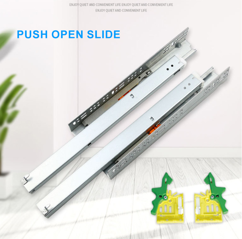 push to open undermount drawer slides