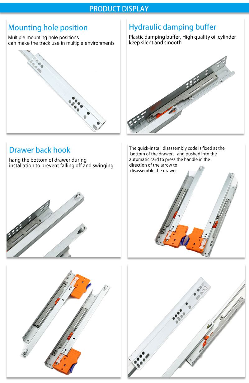 16 undermount drawer slides