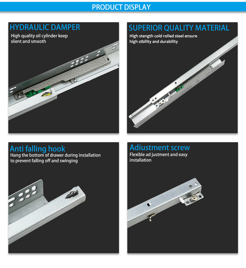 hidden drawer slides