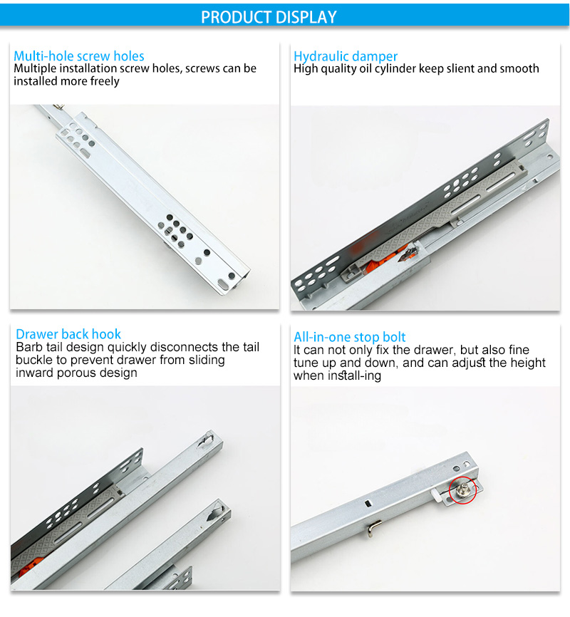 16 inch undermount drawer slides