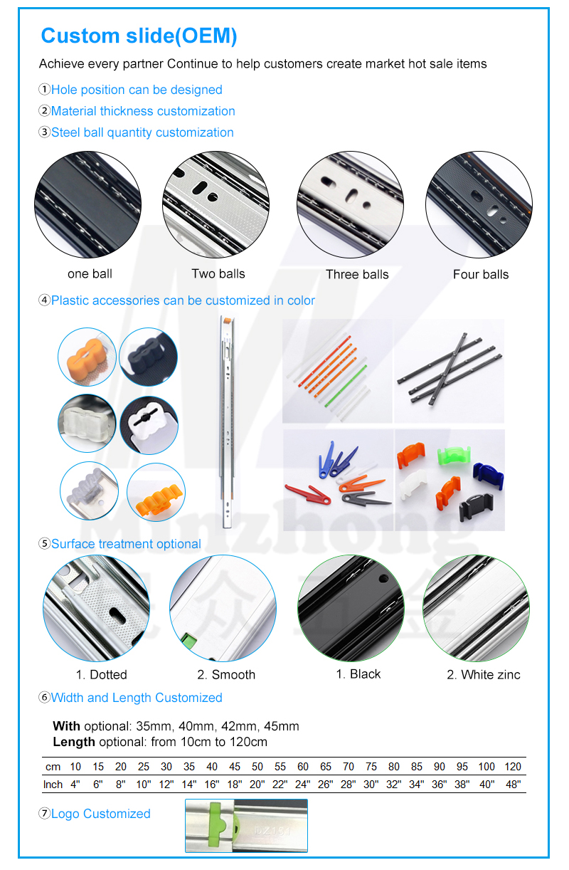 10 soft close drawer slides