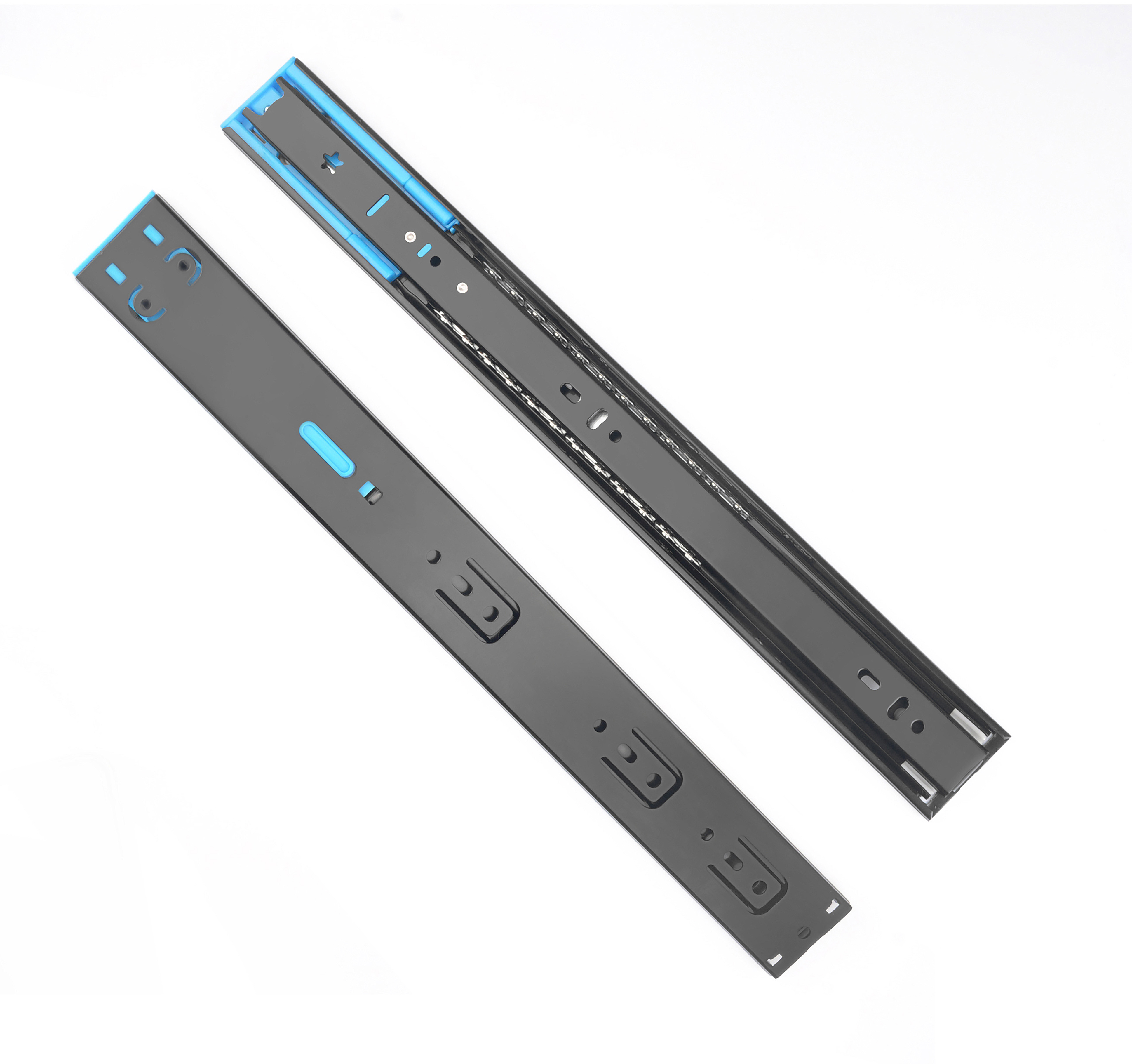 Double spring soft close slide