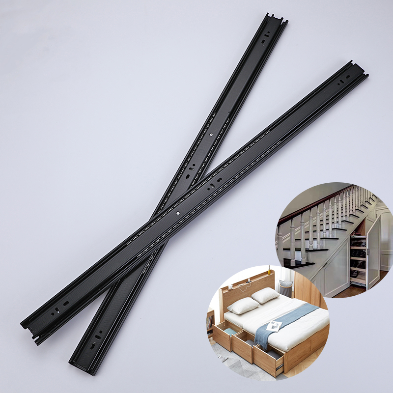 extra-long stair base cabinet slides