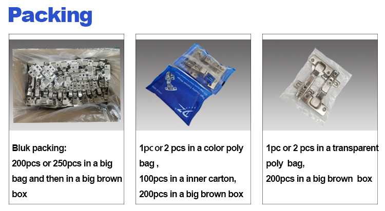 How to packing cabinet hinges