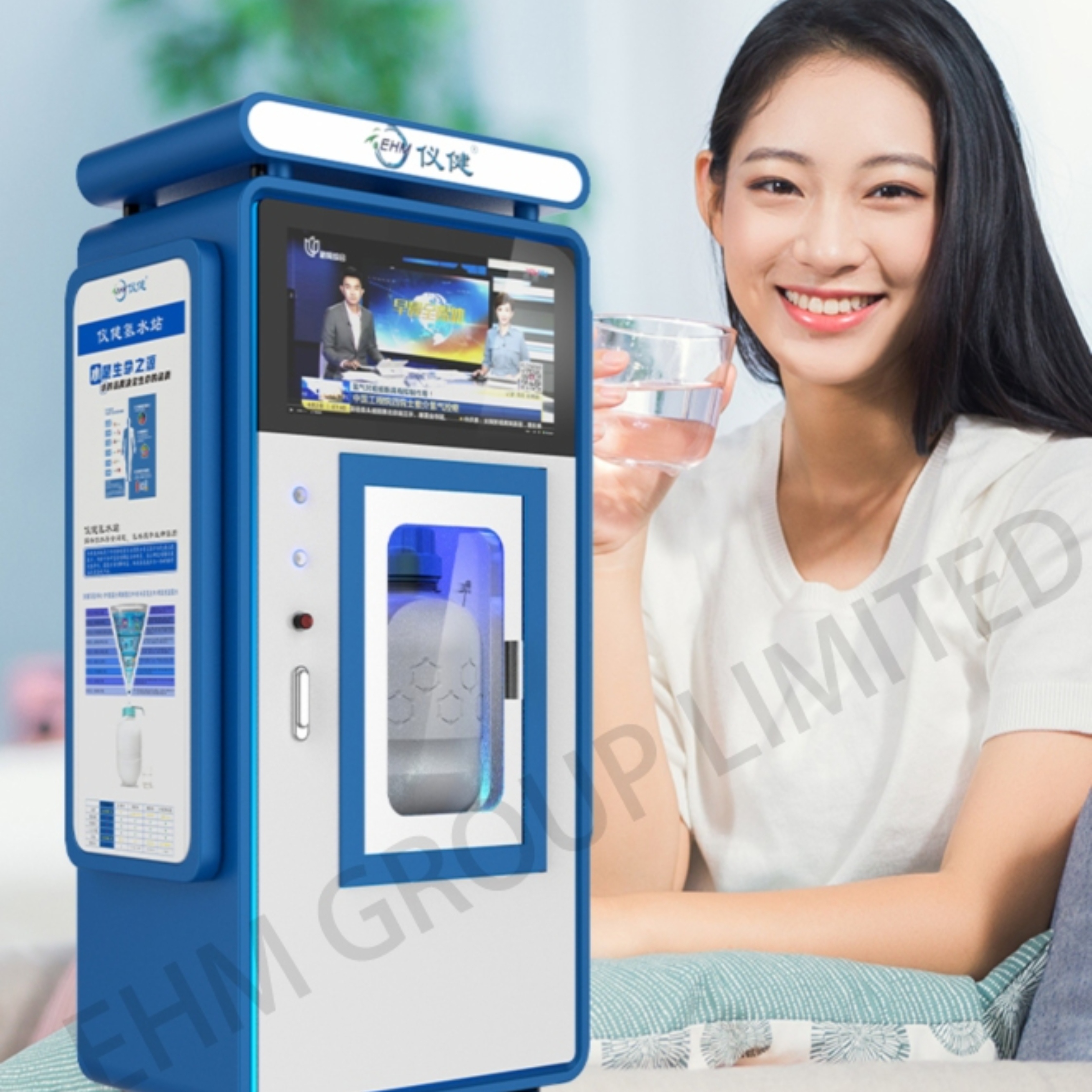 Alkaline Hydrogen Water Ionizer hydrogen Vending station