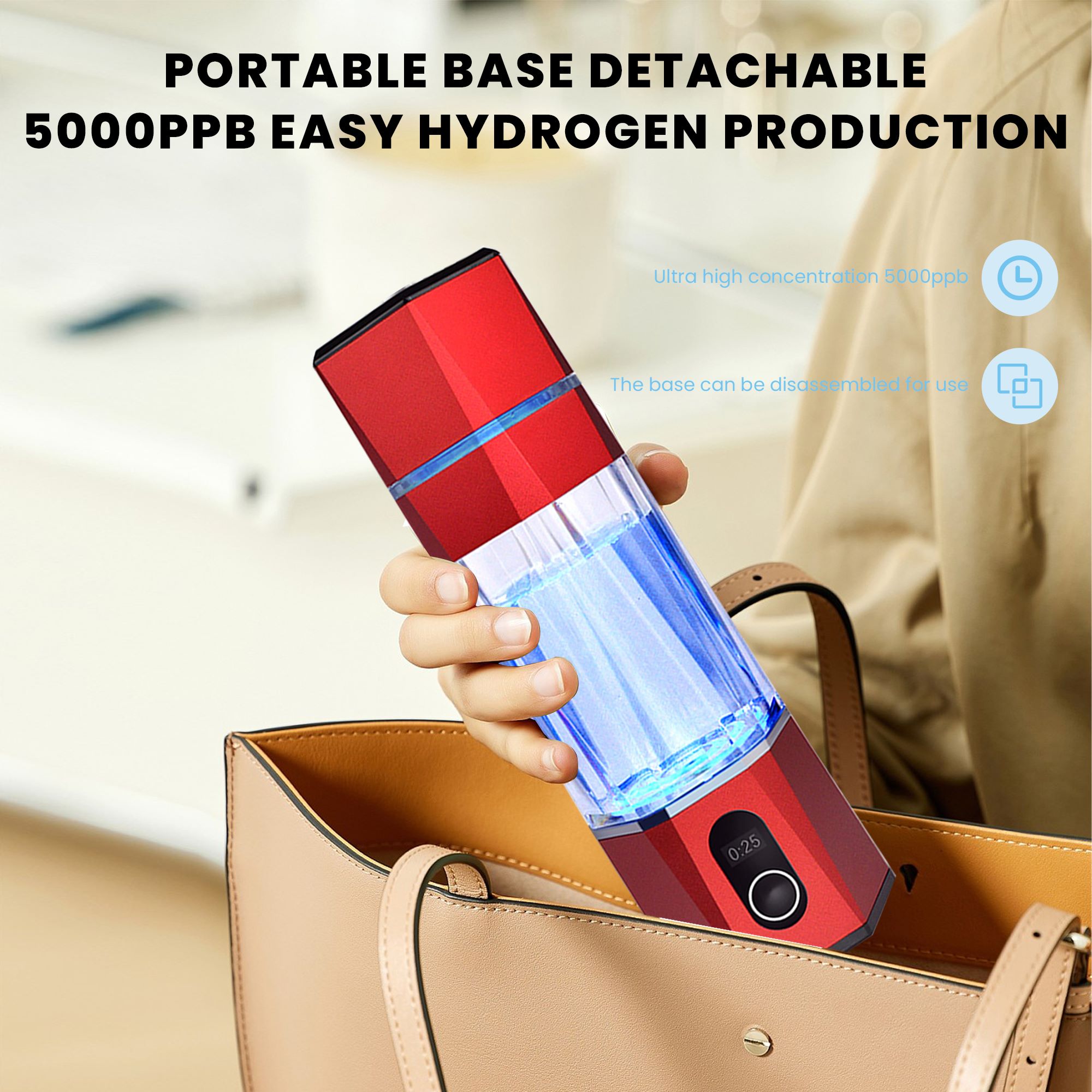 hydrogen rich water flask