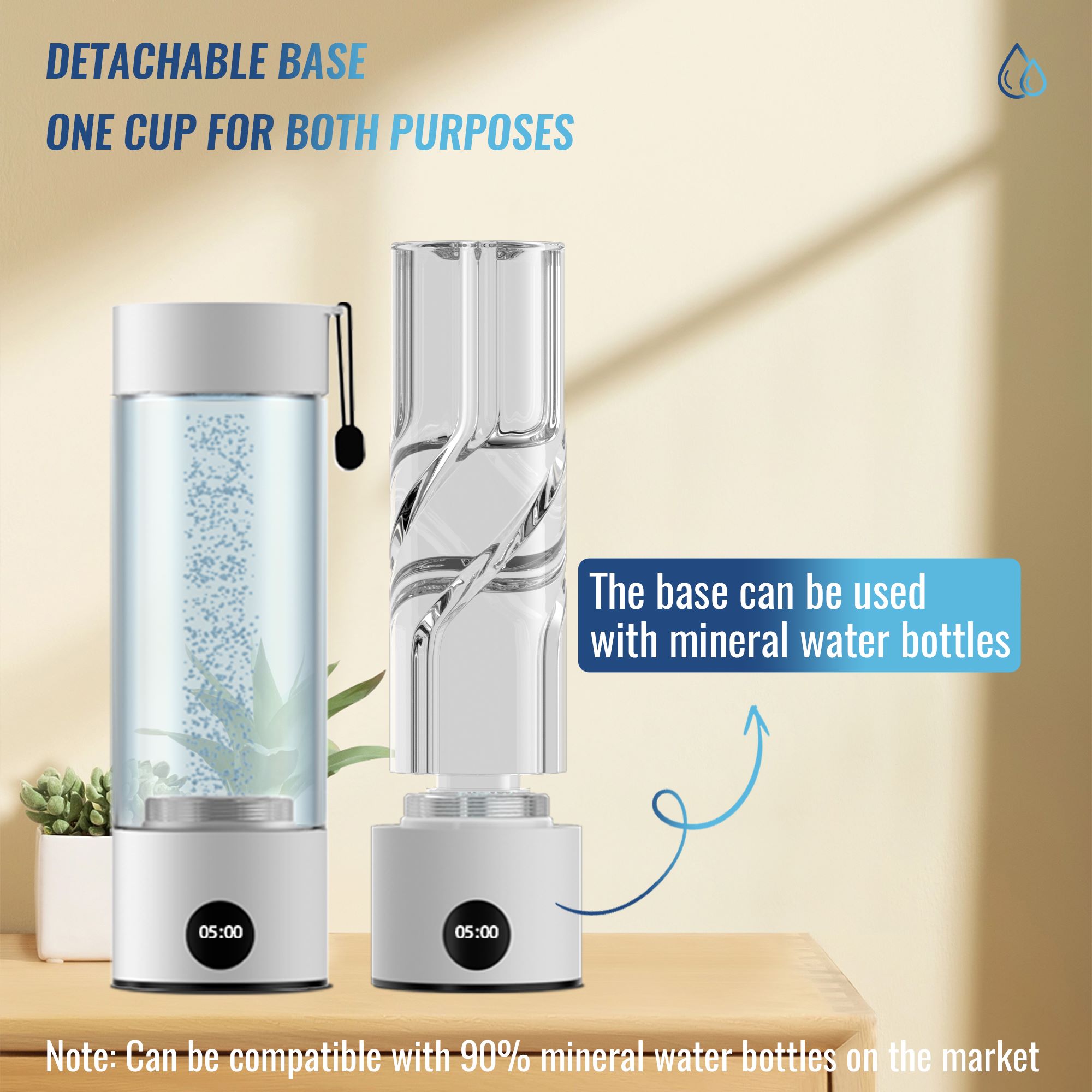 Hydrogen water bottle
