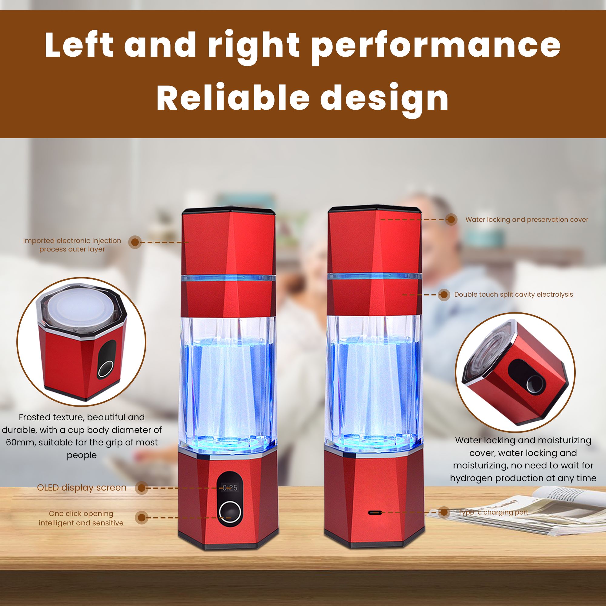 Hydrogen rich water flask