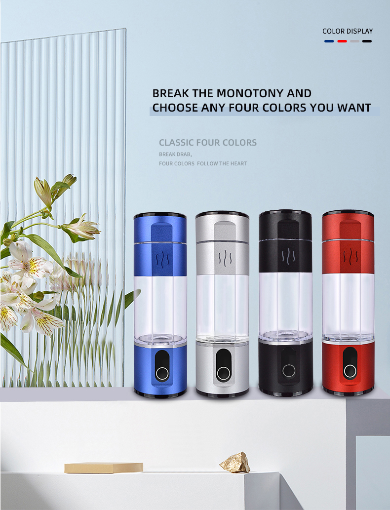 Hydrogen alkaline water bottle