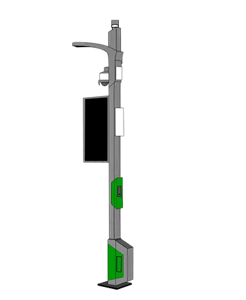 smart urban lighting pole
