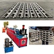 Punching hole shutter door forming line