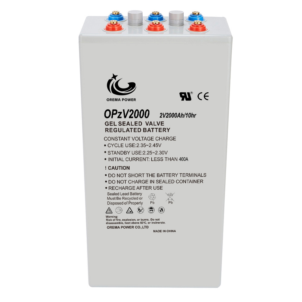 An ideal choice for industrial backup, the 2-volt, 2000Ah OPzV Tubular Gel battery