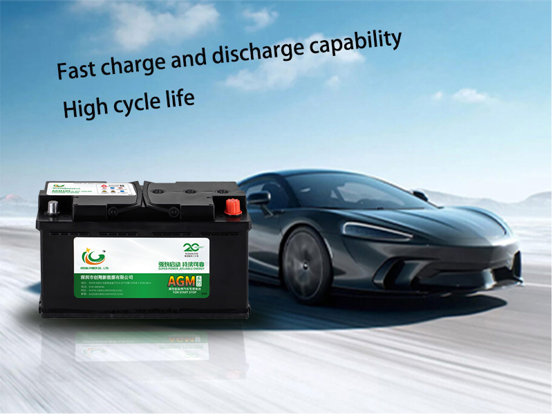 AGM start stop battery