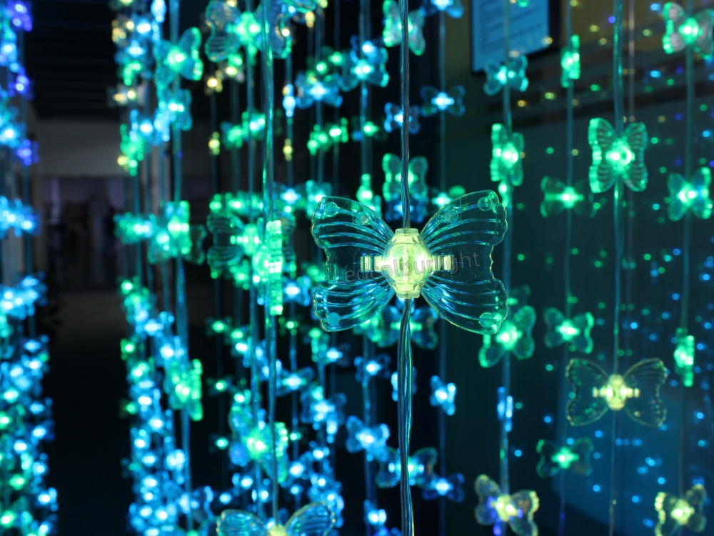 dmx rgb butterfly string lights