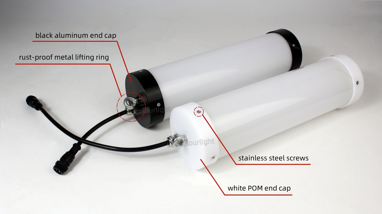 80mm dmx rgb led pixel tubes