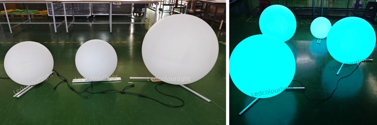 50cm DMX outdoor illuminated sphere