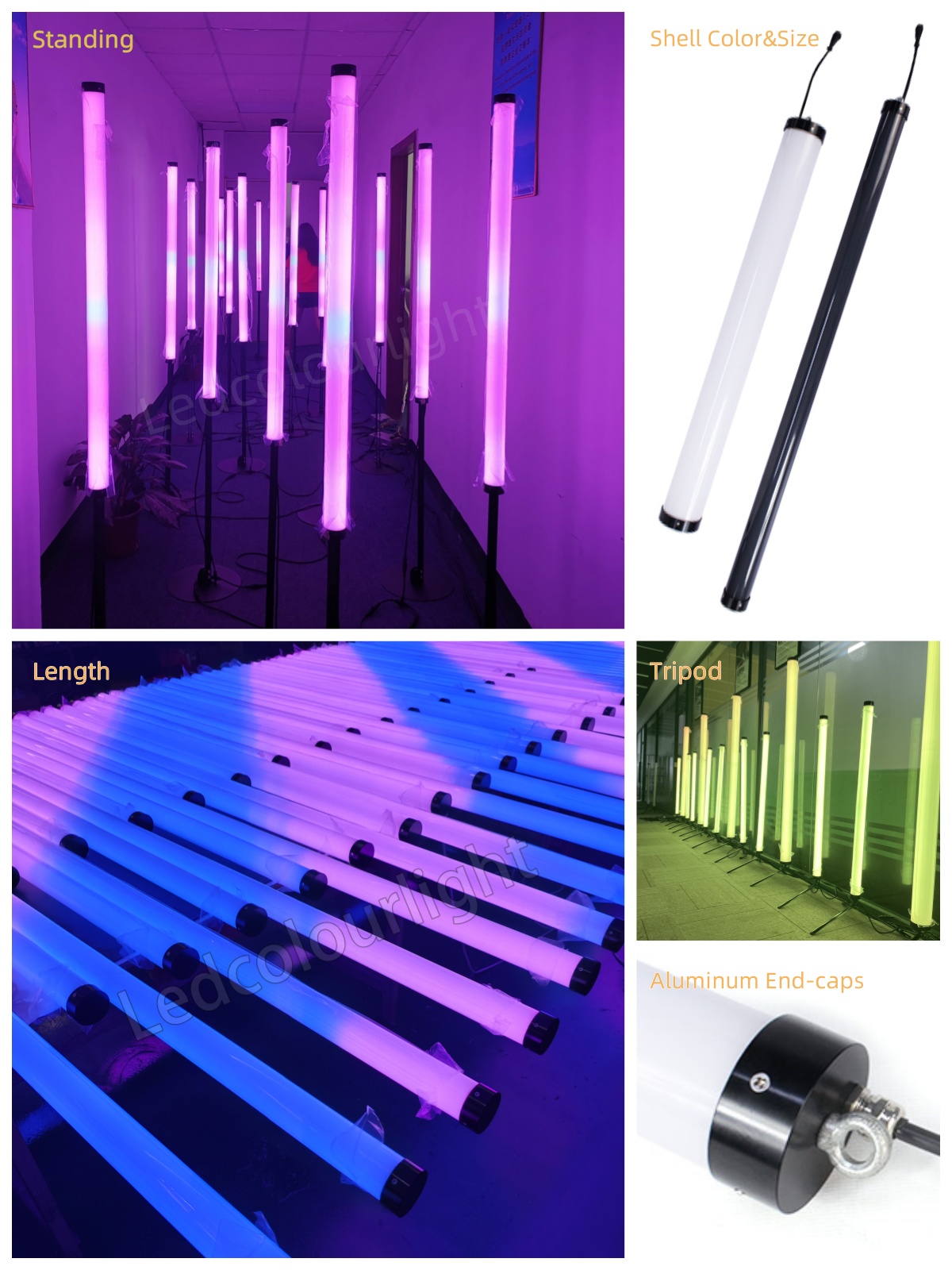 Key features for 50mm led tube dmx