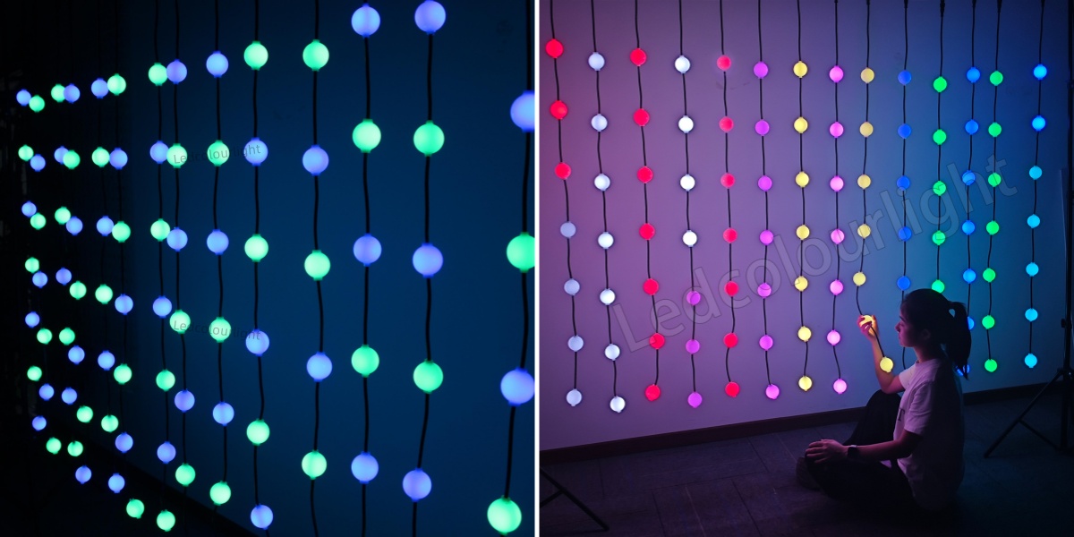 50mm led string light ball