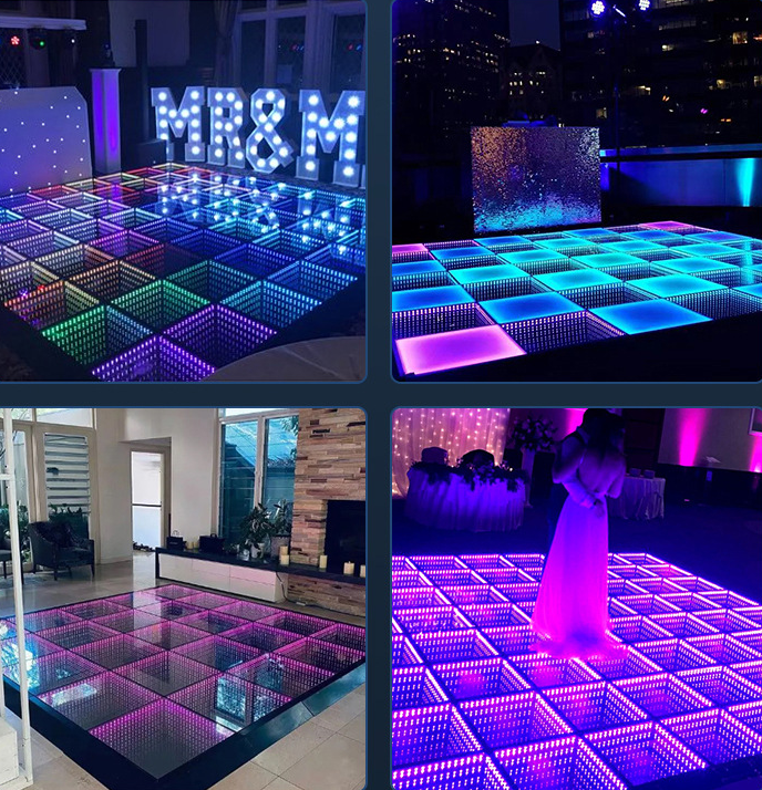 led infinity dance floor