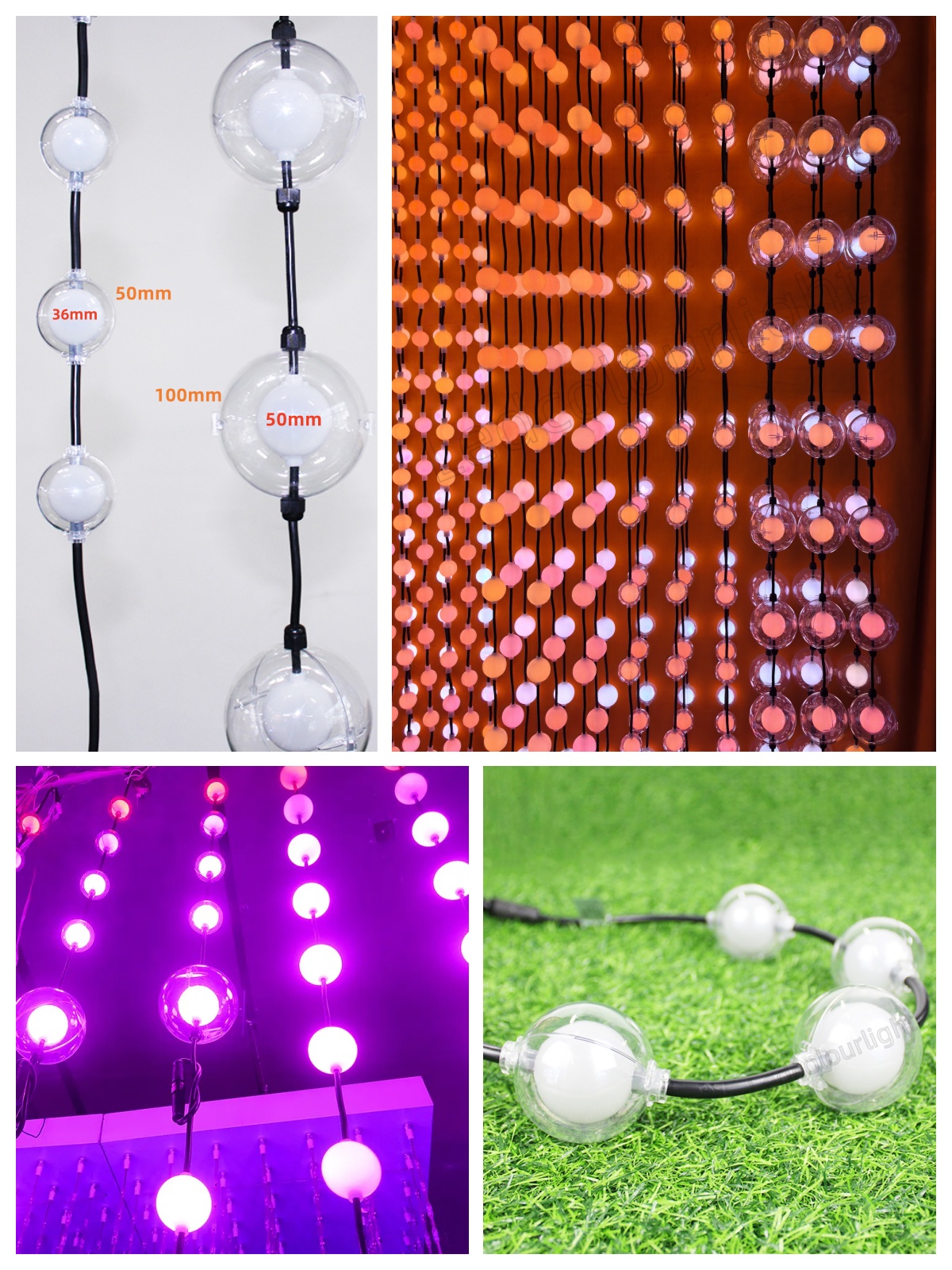 colored christmas lights
