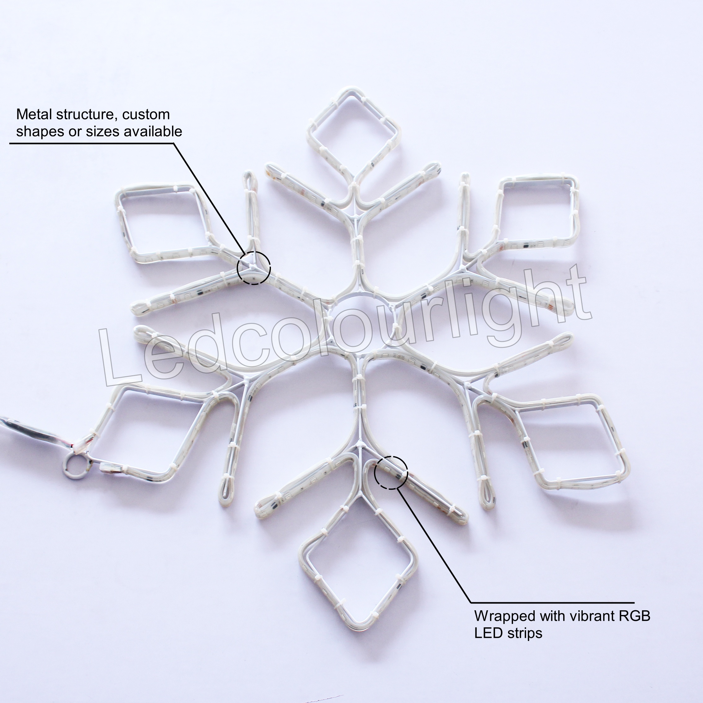 snowflake lights outdoor