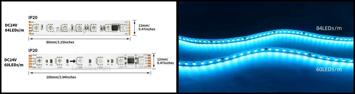 rgb pixel light strips