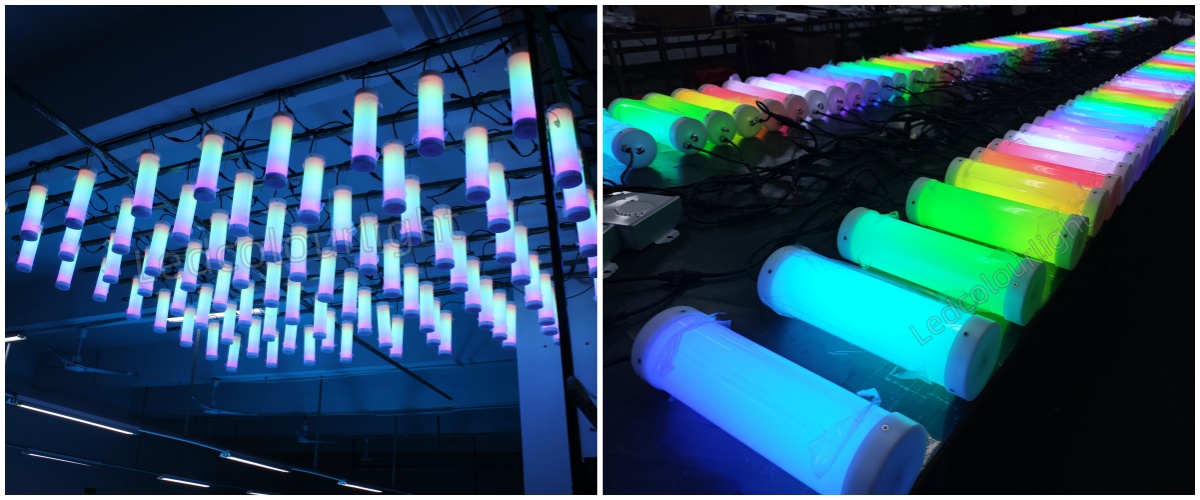80mm rgb pixel tube lights