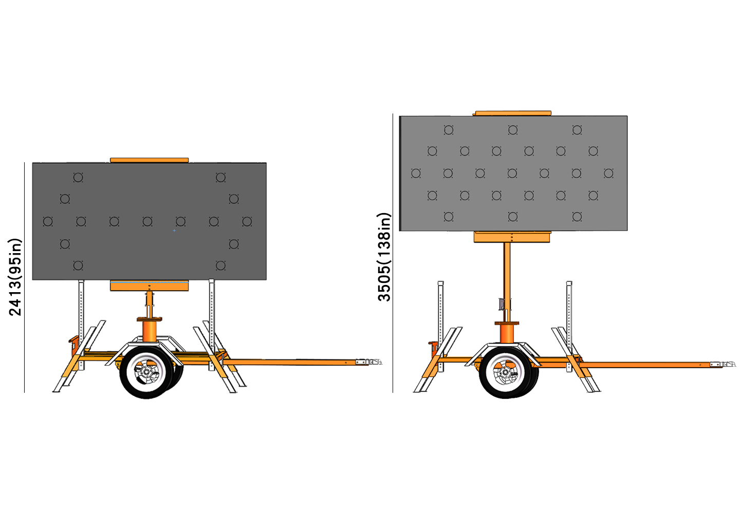 Solar Arrow Board Trailer