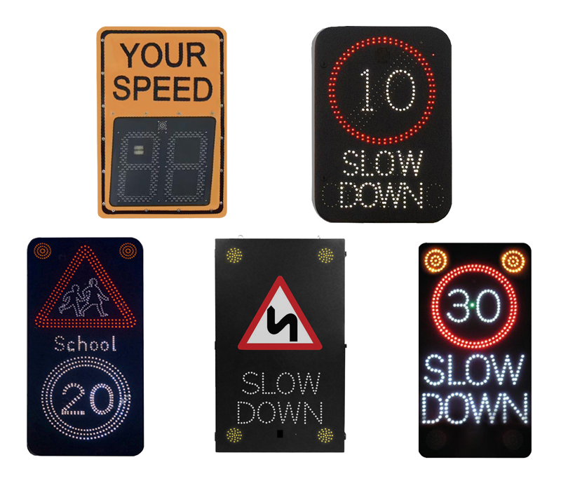 Solar LED Radar speed sign display